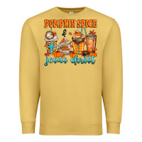 Antique Gold pumpkin spice jesus christ Premium Sweatshirt - MaliasSmallBusiness