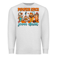 Oatmeal Heather pumpkin spice jesus christ Premium Sweatshirt - MaliasSmallBusiness