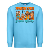 Ocean Blue pumpkin spice jesus christ Premium Sweatshirt - MaliasSmallBusiness