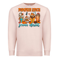 Pale Pink pumpkin spice jesus christ Premium Sweatshirt - MaliasSmallBusiness