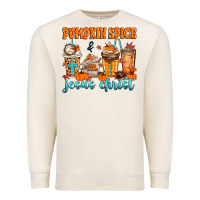 Sandshell pumpkin spice jesus christ Premium Sweatshirt - MaliasSmallBusiness