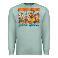 Seafoam pumpkin spice jesus christ Premium Sweatshirt - MaliasSmallBusiness