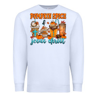 White pumpkin spice jesus christ Premium Sweatshirt - MaliasSmallBusiness
