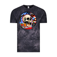 Cloud Black police skull and police equipment Vintage Tee - AdoDesignShop