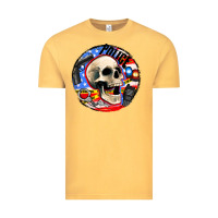 Vintage Mustard police skull and police equipment Vintage Tee - AdoDesignShop