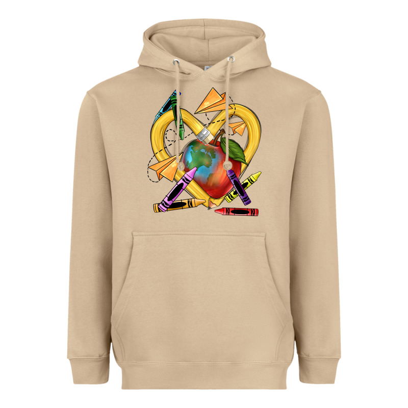 Heart Pencil Heavyweight Hoodie by NancyCooperArtShop | Teevron