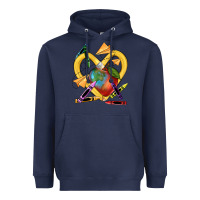 Navy heart pencil Heavyweight Hoodie - NancyCooperArtShop