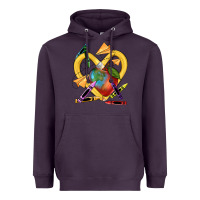 Plum heart pencil Heavyweight Hoodie - NancyCooperArtShop