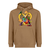 Toasted Coconut heart pencil Heavyweight Hoodie - NancyCooperArtShop