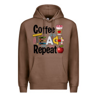 Chestnut coffee teach repeat Premium Hoodie - BarkalooDesign
