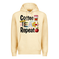 Pina Colada coffee teach repeat Premium Hoodie - BarkalooDesign