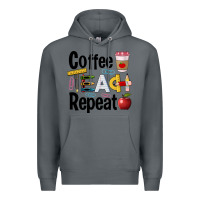 Rock coffee teach repeat Premium Hoodie - BarkalooDesign