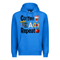 True Royal coffee teach repeat Premium Hoodie - BarkalooDesign