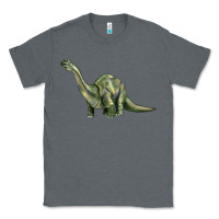 Charcoal Heather dinosaur brontosaurus Classic Tee - Artiststas
