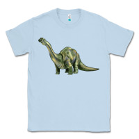 Dusty Blue dinosaur brontosaurus Classic Tee - Artiststas