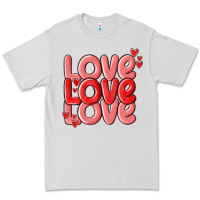 Dove Grey love valentines day Premium Tee - MaliasSmallBusiness