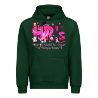 Forest Green breast cancer hr human resources Urban Hoodie - texasbilliewilder