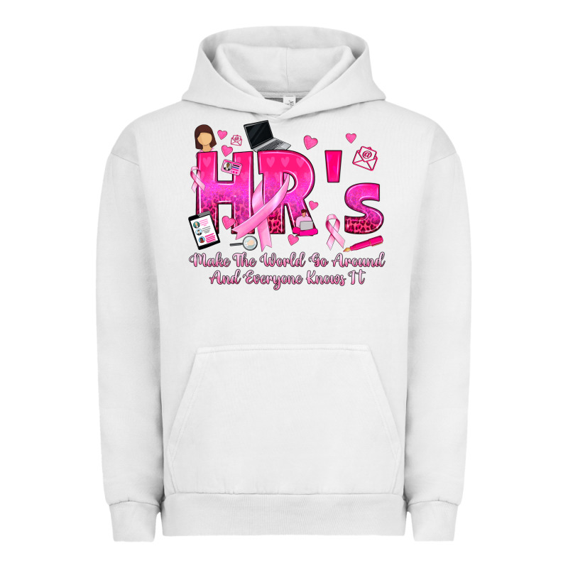 Breast Cancer Hr Human Resources Urban Hoodie by texasbilliewilder | Teevron