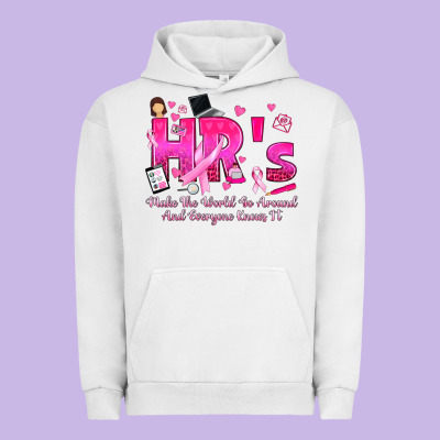 Breast Cancer Hr Human Resources Urban Hoodie Designed By Texasbilliewilder