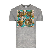 Cloud Rock charolais cow and sunflowers seamless pattern Vintage Tee - HRA Design Shop