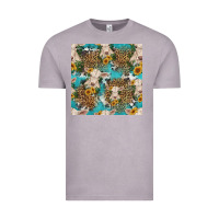 Vintage Zinc charolais cow and sunflowers seamless pattern Vintage Tee - HRA Design Shop