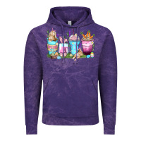 Cloud Purple rabbit coffee cups Vintage Hoodie - Zillion Design Studio