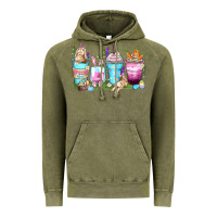 Vintage Olive rabbit coffee cups Vintage Hoodie - Zillion Design Studio