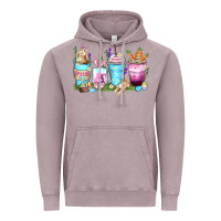 Vintage Zinc rabbit coffee cups Vintage Hoodie - Zillion Design Studio