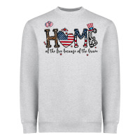 Home Of The Free Beacuse Of The Brave Heavyweight Sweatshirt | Teevron