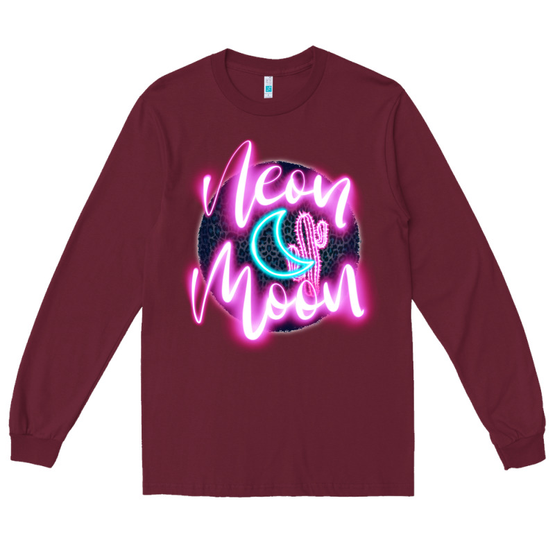 Neon Moon Long Sleeve Tee by JahusDesignShop | Teevron