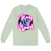 Matcha neon moon Long Sleeve Tee - JahusDesignShop