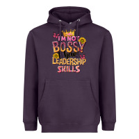 Plum im not bossy i just have leadership skills Heavyweight Hoodie - NancyCooperArtShop