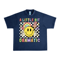 Navy a little bit dramatic Urban Heavy Tee - JahusDesignShop