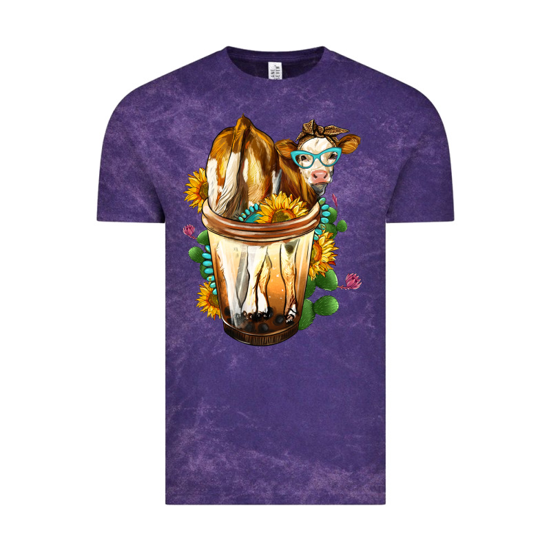 Simmental Cow Bobba Cup Vintage Tee by FaDigitalArtStudio | Teevron