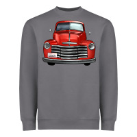 Storm western red truck front view Heavyweight Sweatshirt - FaDigitalArtStudio