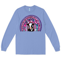 Colony Blue rainbow cow Long Sleeve Tee - AdoDesignShop