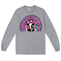 Heather Grey rainbow cow Long Sleeve Tee - AdoDesignShop