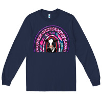 Navy rainbow cow Long Sleeve Tee - AdoDesignShop