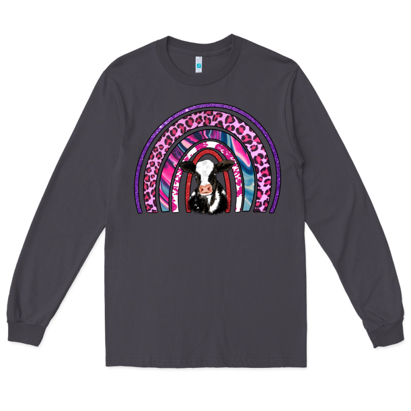 Rainbow Cow Long Sleeve Tee by AdoDesignShop | Teevron