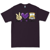 Plum peace love bus driver Premium Tee - MaliasSmallBusiness