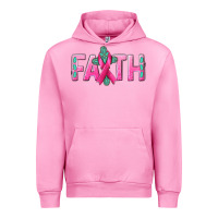 Fuchsia Pink Cancer Faith with gemstone Urban Hoodie - NancyCooperArtShop
