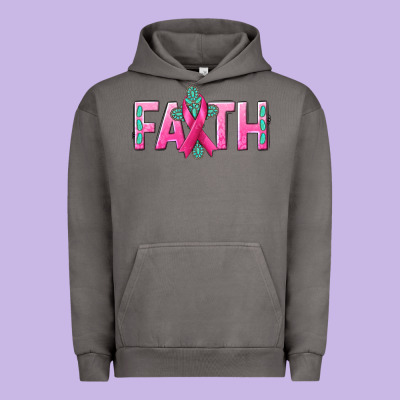 Cancer Faith With Gemstone Urban Hoodie Designed By Nancycooperartshop