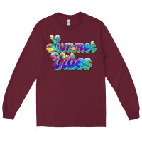 Burgundy summer vibes Long Sleeve Tee - JahusDesignShop