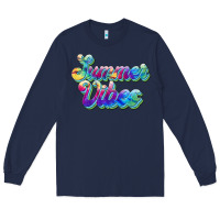 Navy summer vibes Long Sleeve Tee - JahusDesignShop