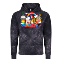 Cloud Black rainbow coffee cups Vintage Hoodie - Zillion Design Studio