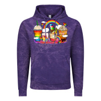 Cloud Purple rainbow coffee cups Vintage Hoodie - Zillion Design Studio
