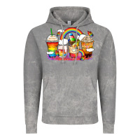 Cloud Rock rainbow coffee cups Vintage Hoodie - Zillion Design Studio