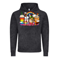 Rainbow Coffee Cups Vintage Hoodie | Teevron