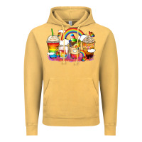 Vintage Mustard rainbow coffee cups Vintage Hoodie - Zillion Design Studio