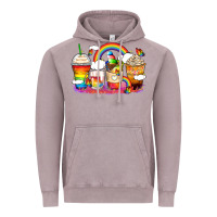 Vintage Zinc rainbow coffee cups Vintage Hoodie - Zillion Design Studio